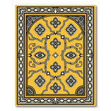 Ornate Yellow Arch Persian Rug