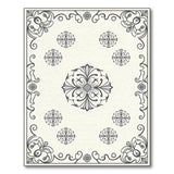 Traditional Persian Black and White Ornate Black White Persian Medallion Rug