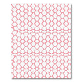Blush Pink Hexagon Geometric Area Rug