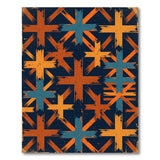 Bold Multi-Color Cross Southwestern Rug