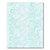 Blue and Teal Seashell Swirl Coastal Area Rug