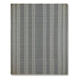 Black White Vertical Stripe Woven Rug