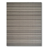 Grey Geometric Modern Modern Grey Striped Woven Area Rug