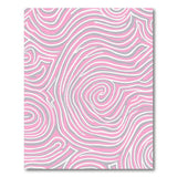 Abstract Area Pink Swirl Abstract Area Rug