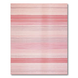 Ombre Pink Striped Area Rug