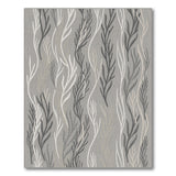 Grey Abstract Seaweed Area Rug