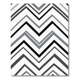 Grey Modern Grey Chevron Zigzag Area Rug