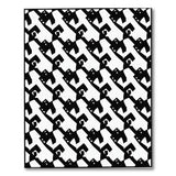 Geometric Modern Black and White Black White Interlocking Geometric Area Rug