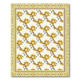 Golden Lotus Floral Vintage Area Rug