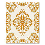 Opulent Gold Paisley Persian Area Rug