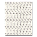 Beige Dachshund Silhouette Geometric Area Rug