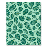 Mint Green Monstera Leaf Area Rug