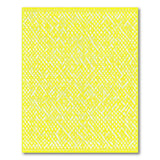 Bold Yellow Diamond Lattice Area Rug