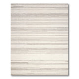 Grey Striped Modern Area Rug