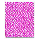 Vibrant Pink Zigzag Geometric Area Rug