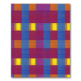 Vibrant Geometric Modern Vibrant Multi-Color Geometric Grid Area Rug