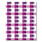 Purple Scottie Dog Plaid Area Rug
