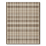 Brown Tan Plaid Rustic Farmhouse Area Rug