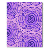 Purple Rose Floral Area Rug