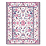 Pink Blush Pink Floral Persian Area Rug