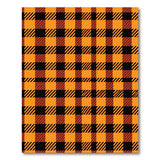 Bold Orange Black Buffalo Plaid Area Rug