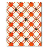 Orange Pumpkin Trellis Area Rug