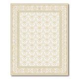 Gold Floral Persian Area Rug