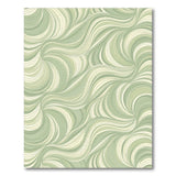 Green Sage Green Swirl Abstract Area Rug