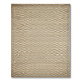 Beige and Neutral Beige Geometric Woven Area Rug