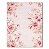 Floral Vintage Pink Vintage Blush Peony Floral Area Rug