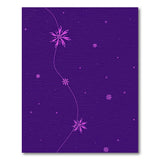 Purple Star Vine Floral Area Rug