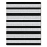 Bold Black White Striped No. 2 Area Rug