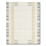 Beige Grey Gold Geometric Woven Area Rug
