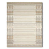 Ivory Taupe Heritage Tribal Woven Area Rug