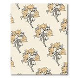 Beige Mustard Floral Vintage Area Rug