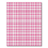 Pink White Gingham Checkered Area Rug
