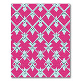 Geometric Modern Vibrant Pink Geometric Lattice Area Rug