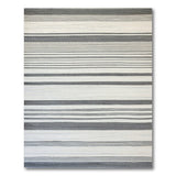 Bold Geometric Modern Bold Black White Striped Woven Rug