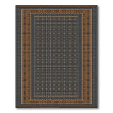 Heritage Tribal Black and White Black White Geometric Tribal Area Rug