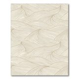 Beige Abstract Wave No. 10 Area Rug