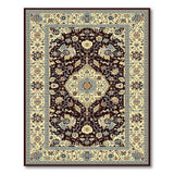 Burgundy Persian Medallion Area Rug