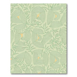 Mint Green Abstract Leaf Area Rug