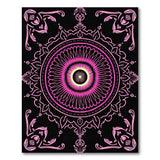Vibrant Pink Mandala Traditional Persian Area Rug