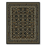 Gold Intricate Traditional Persian Area Rug