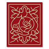 Elegant Red Persian Rose Area Rug