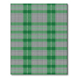 Green Classic Green Gingham Plaid Area Rug