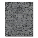 Black and White Black White Geometric Dot Matrix Area Rug