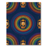 Multi-color and Patterns Rainbow Lantern Geometric Area Rug