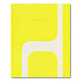 Vibrant Yellow Geometric Area Rug with White Curves