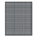 Black White Geometric Grid No. 13 Area Rug